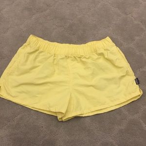 Women’s Patagonia yellow shorts size medium